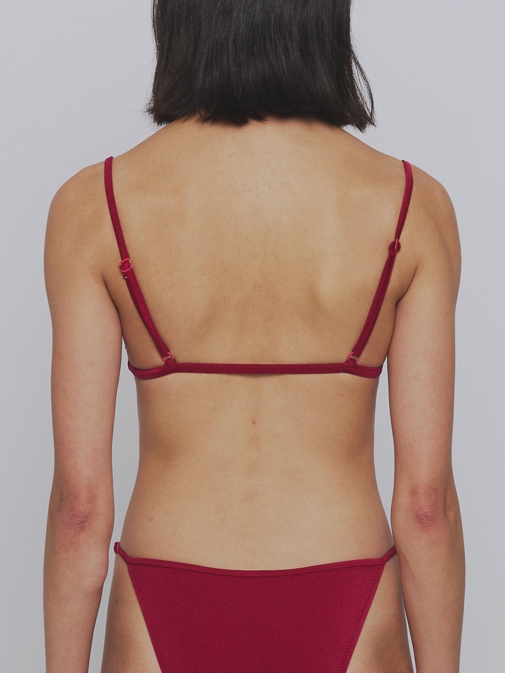 Nordstrom Burgundy Triangle Bikini Set — image 2 of 8